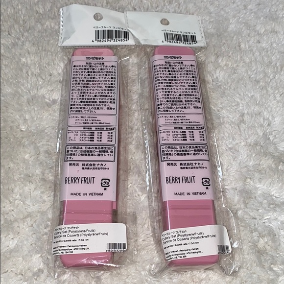 New Jap BerryFruit spoon chopstick cutlery set box - Picture 4 of 8